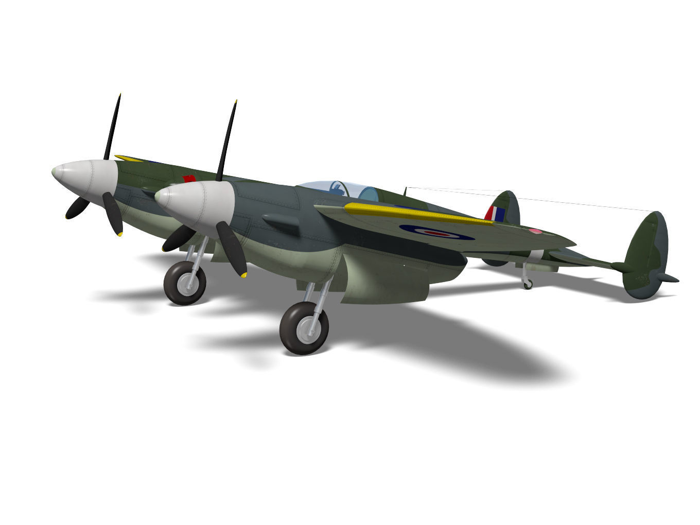 Miles M22 3D model_3