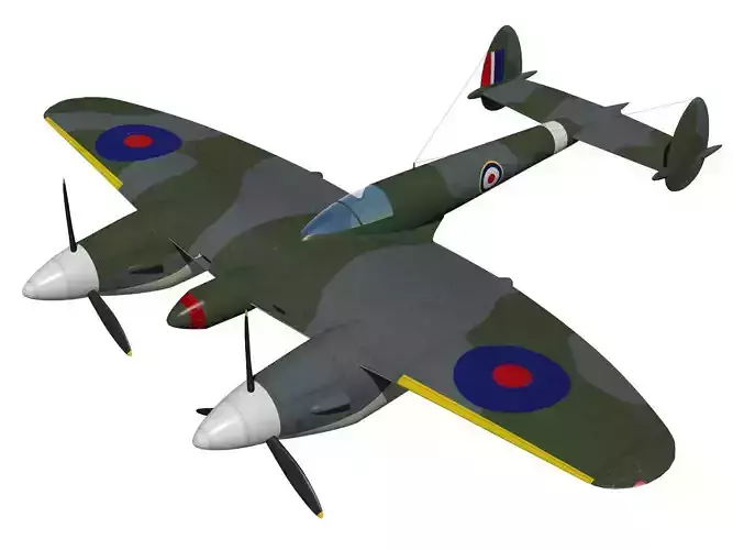 Miles M22 3D model