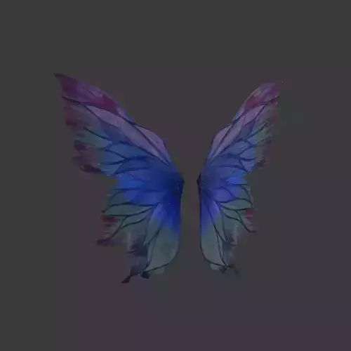 Butterfly wings 3D - Alas mariposa Low-poly 3D model