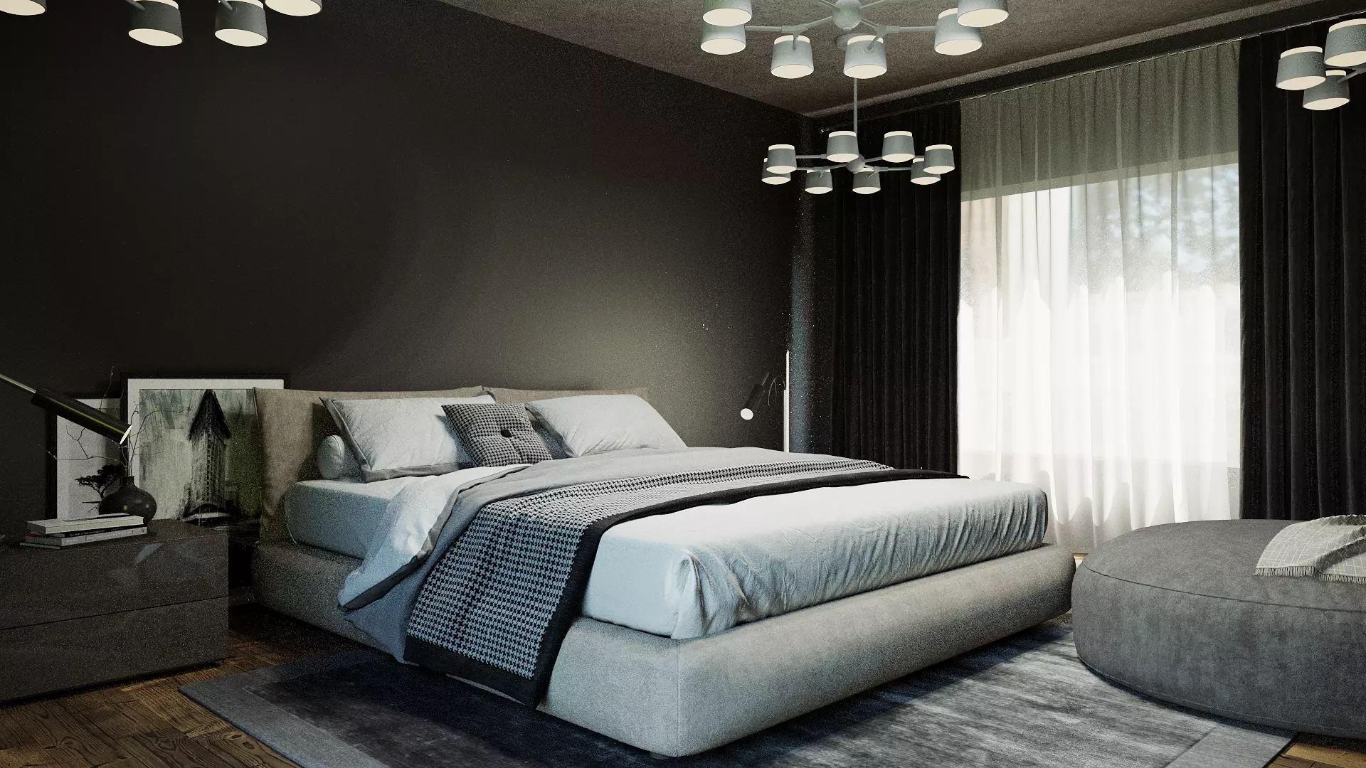 Beroom modern bedroom Free 3D model_0