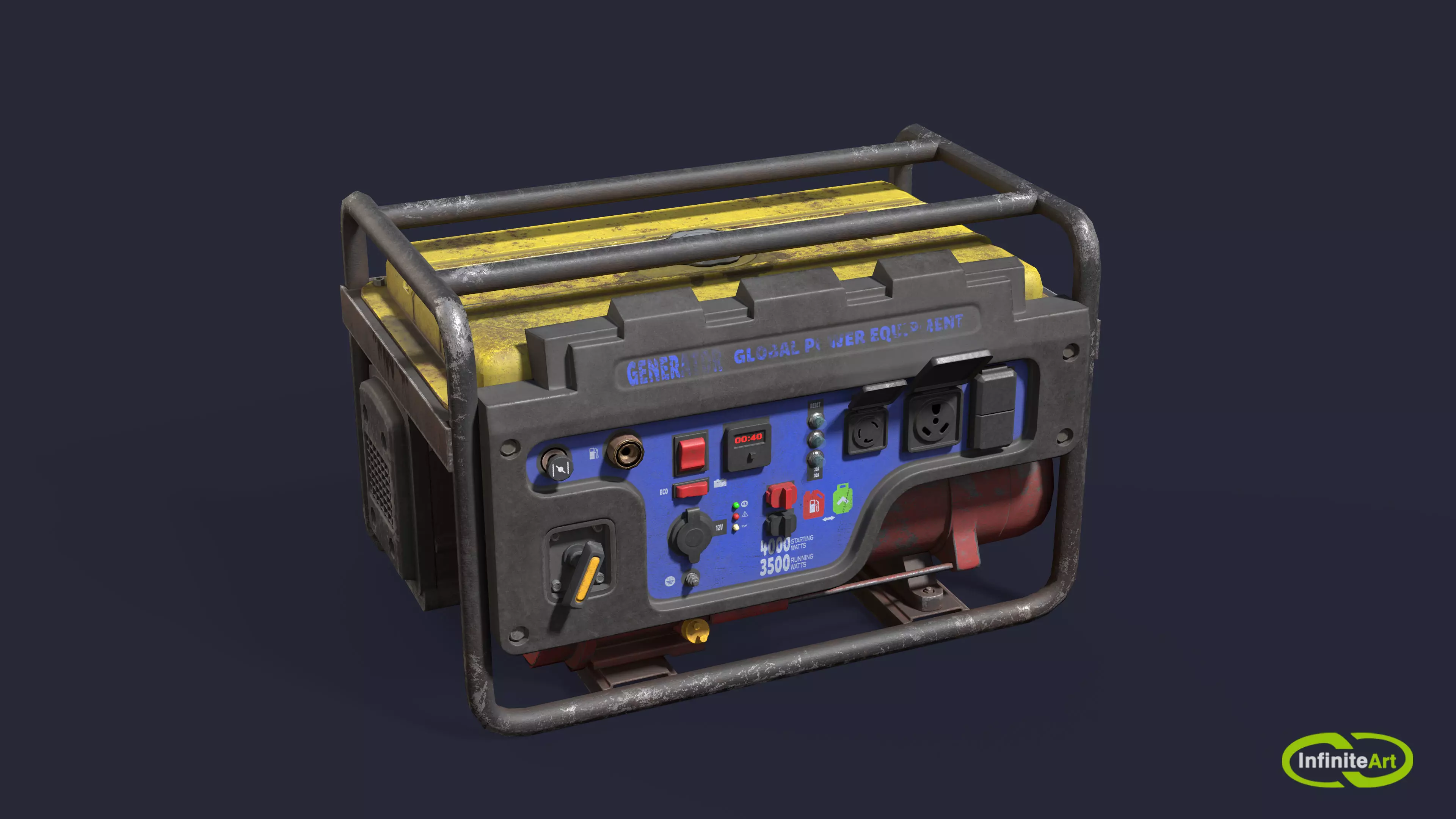 Generator Low-poly 3D model_0