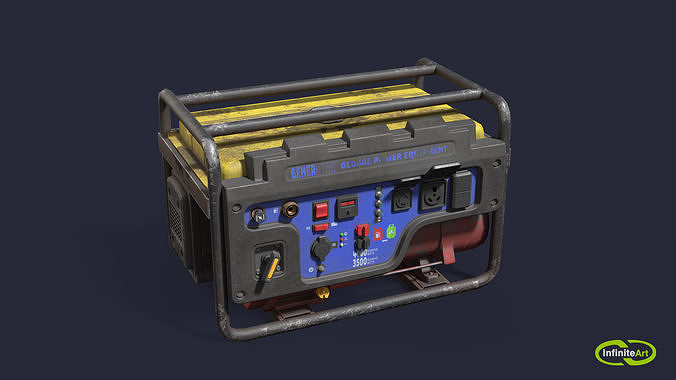 Generator Low-poly 3D model