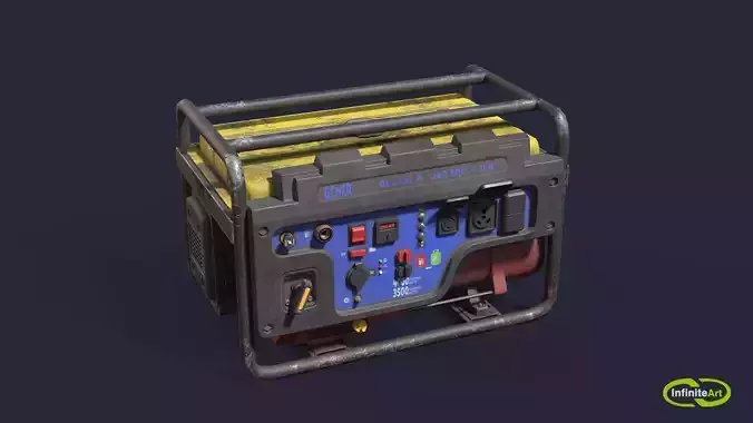 Generator Low-poly 3D model