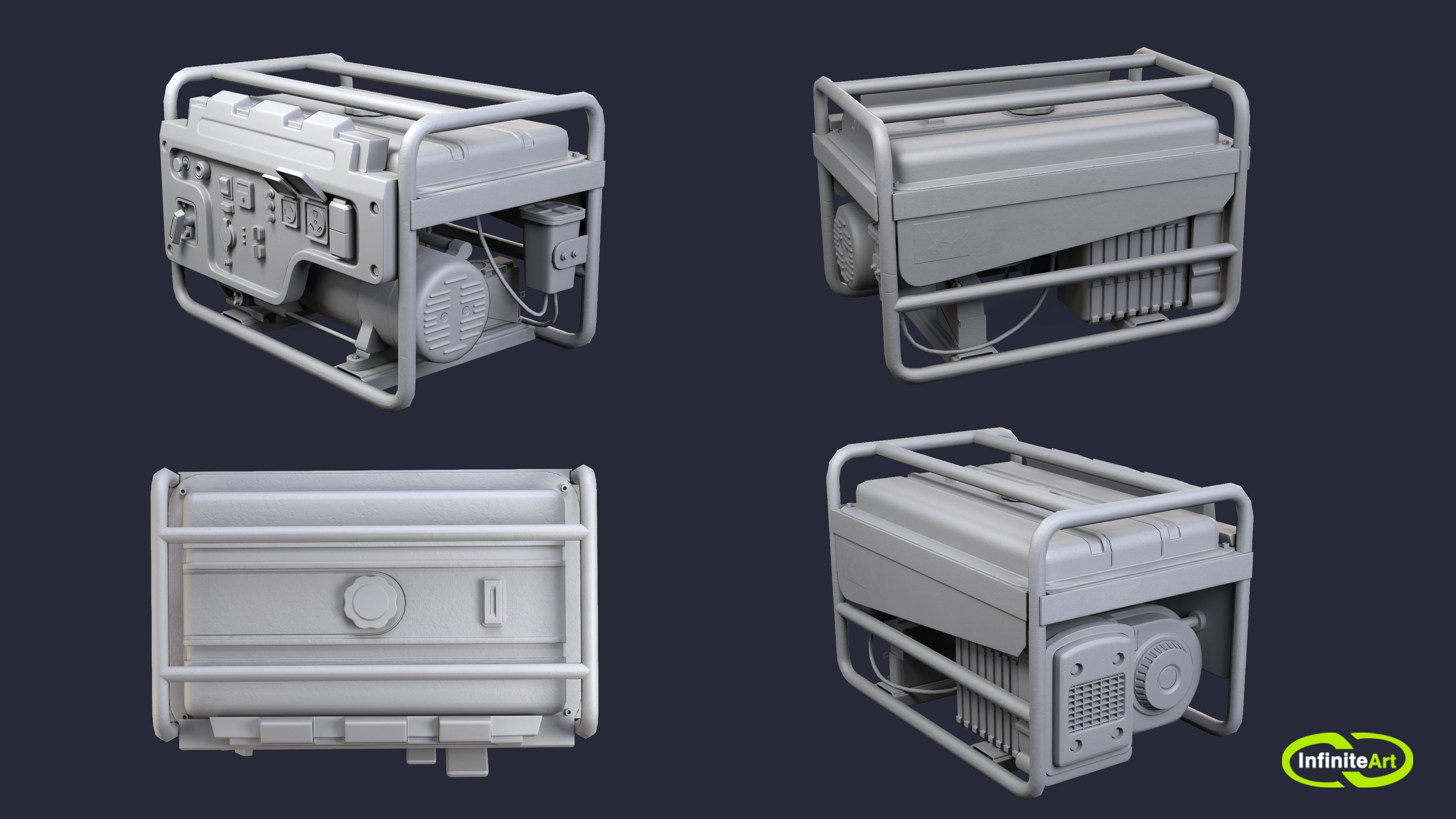 Generator Low-poly 3D model_5