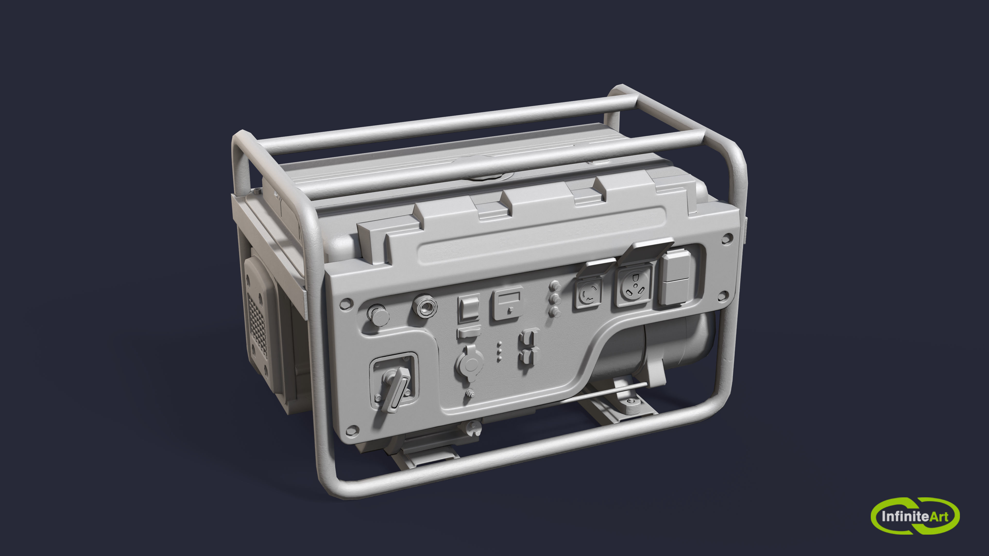 Generator Low-poly 3D model_2