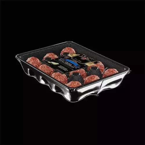 Package Of Meatballs 3D model 5