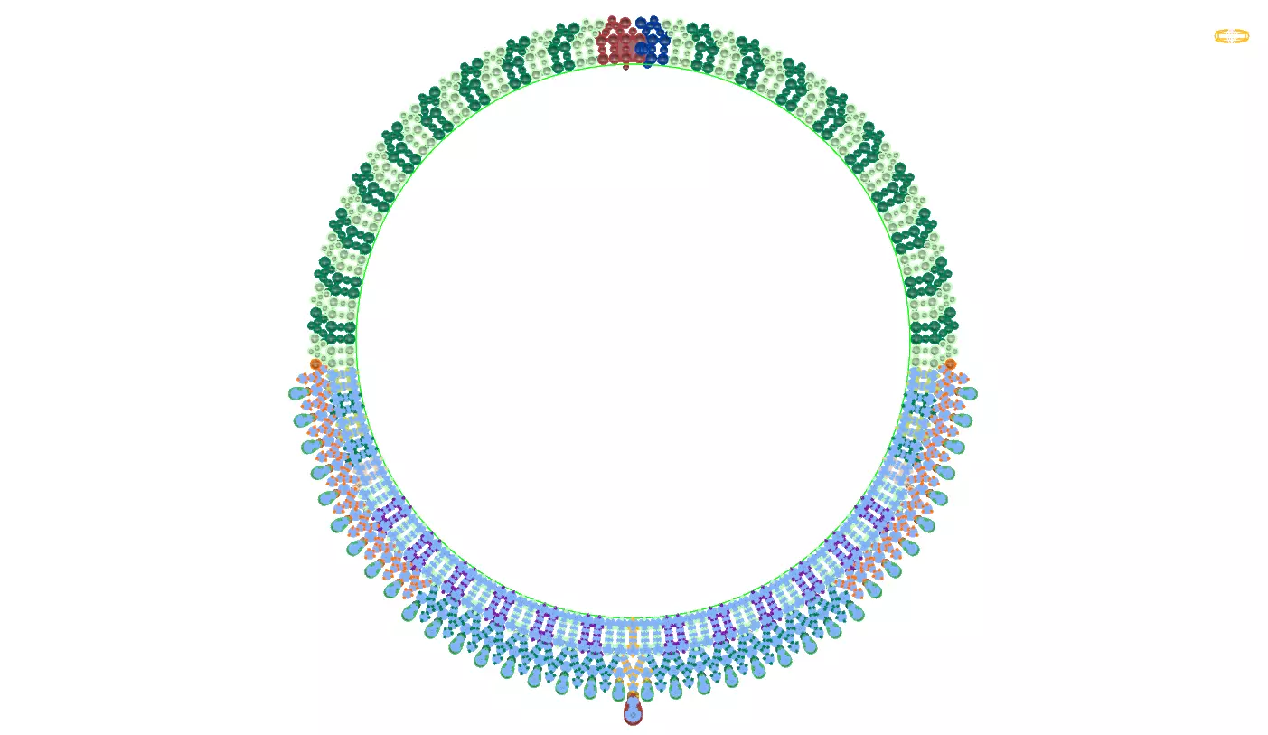necklace with gemstones 3D print model_0