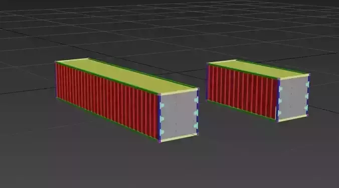 Container Model 20 feet and 40 feet