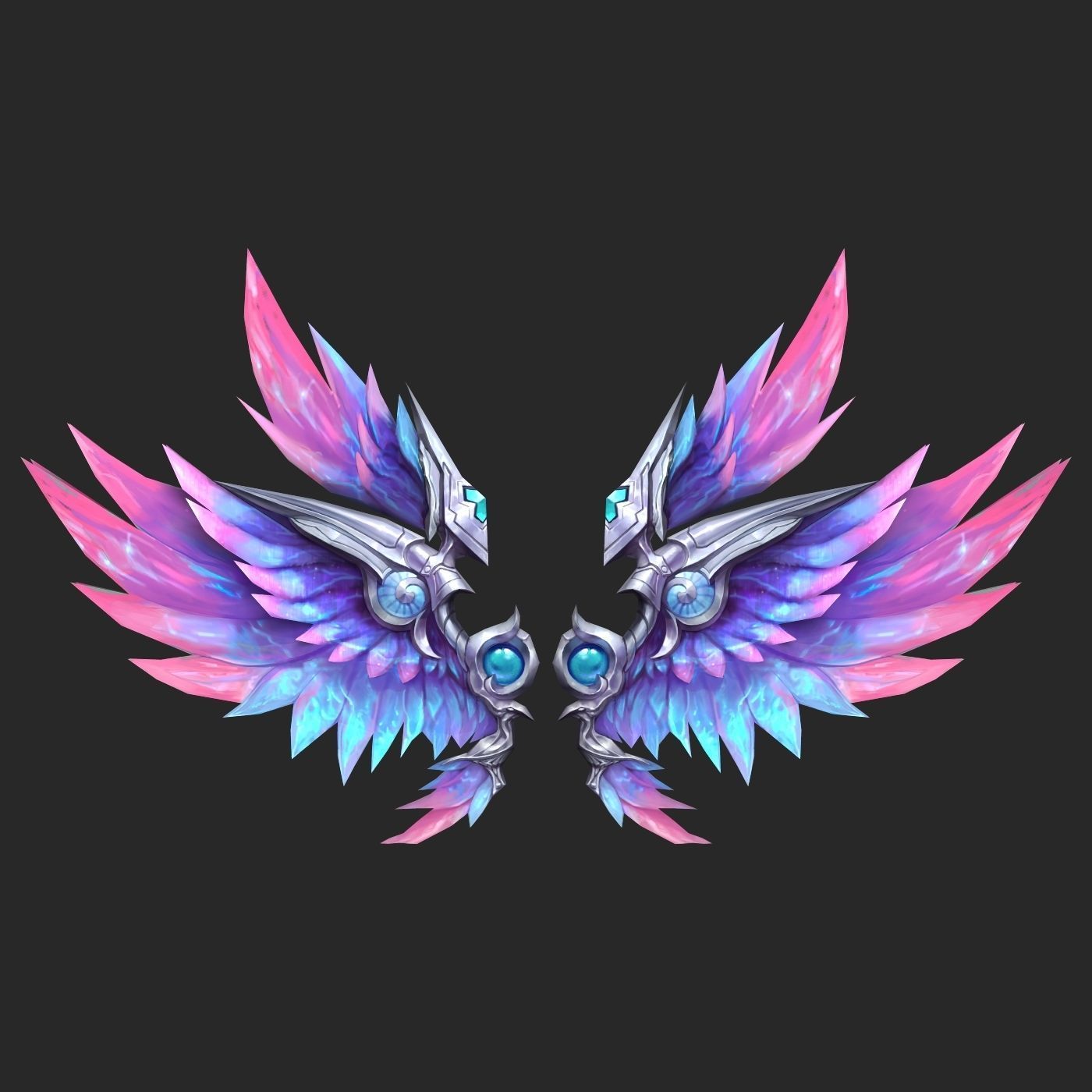 20 Fantasy Wing Collectin Low-poly 3D model_10