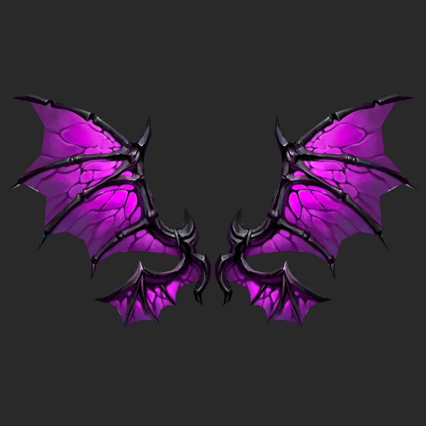 20 Fantasy Wing Collectin Low-poly 3D model_17
