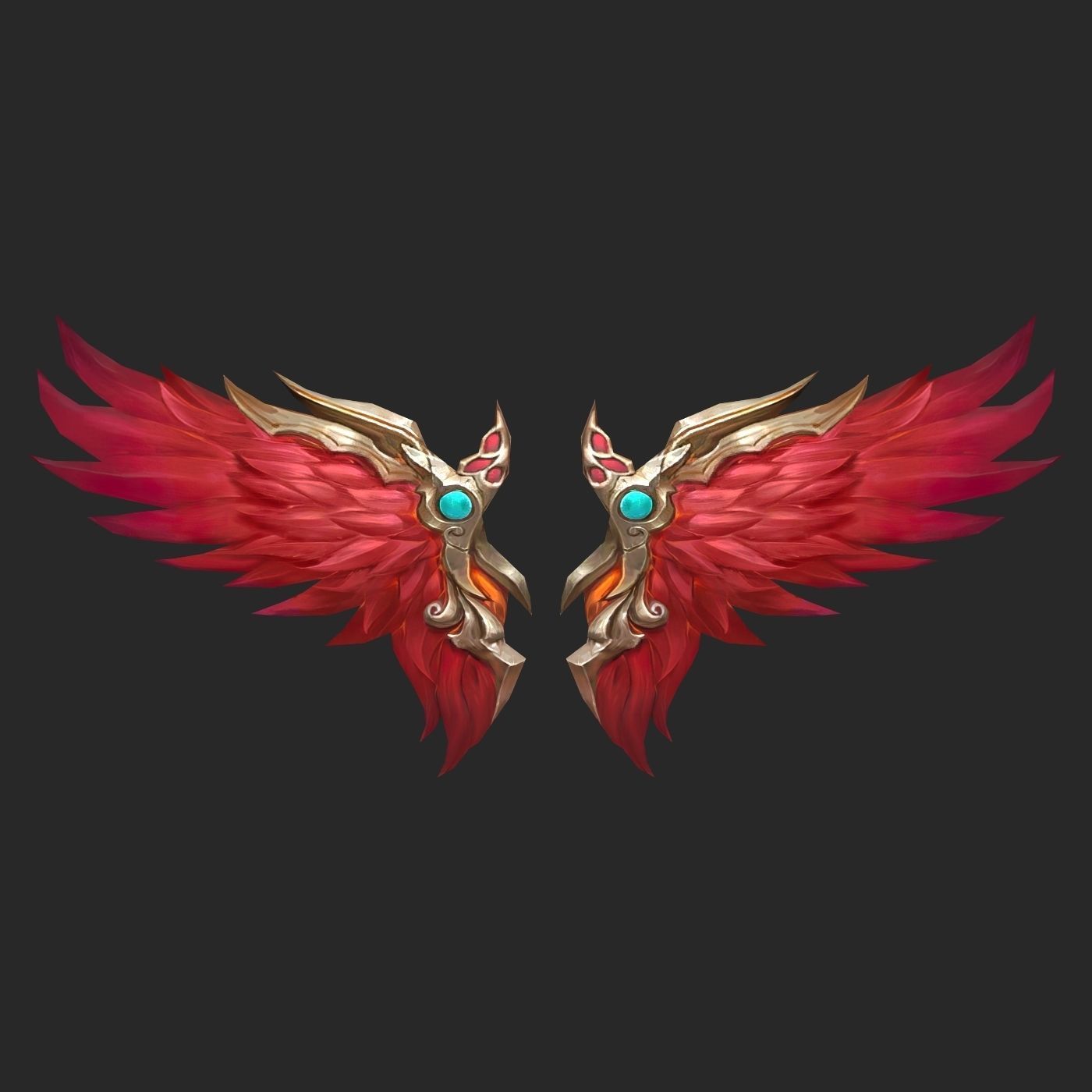 20 Fantasy Wing Collectin Low-poly 3D model_2