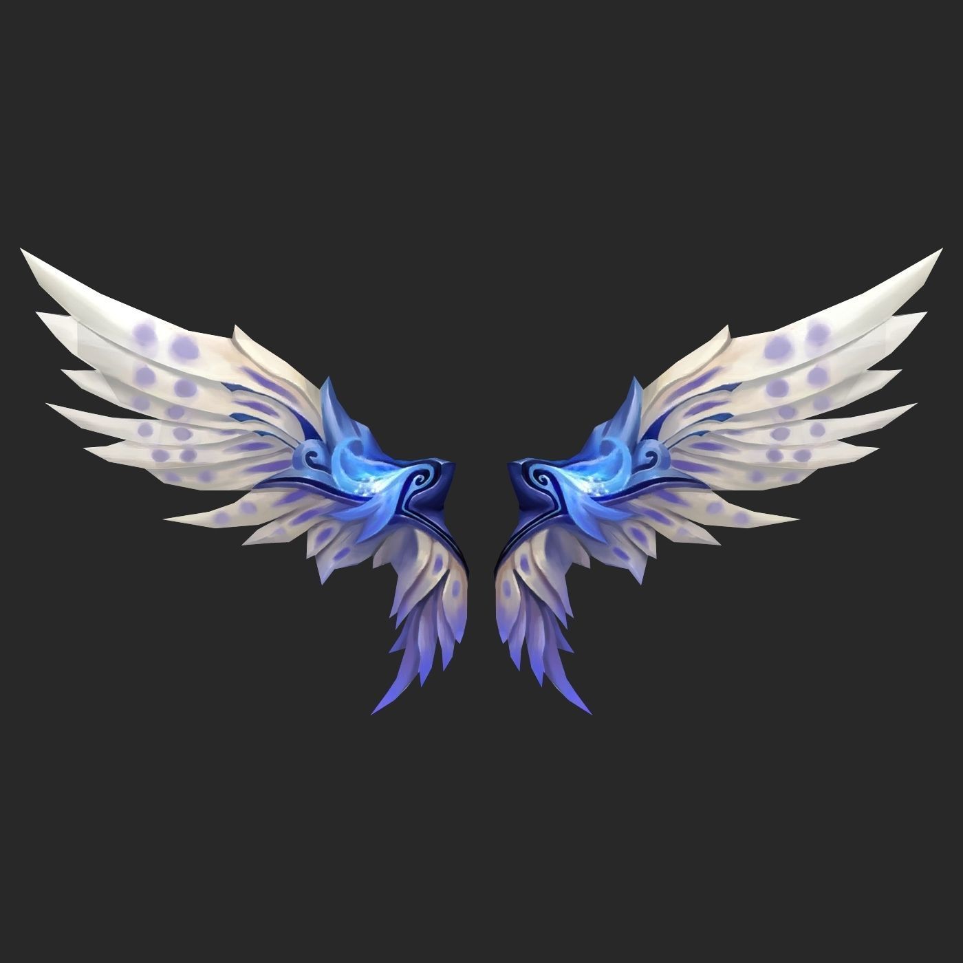 20 Fantasy Wing Collectin Low-poly 3D model_19