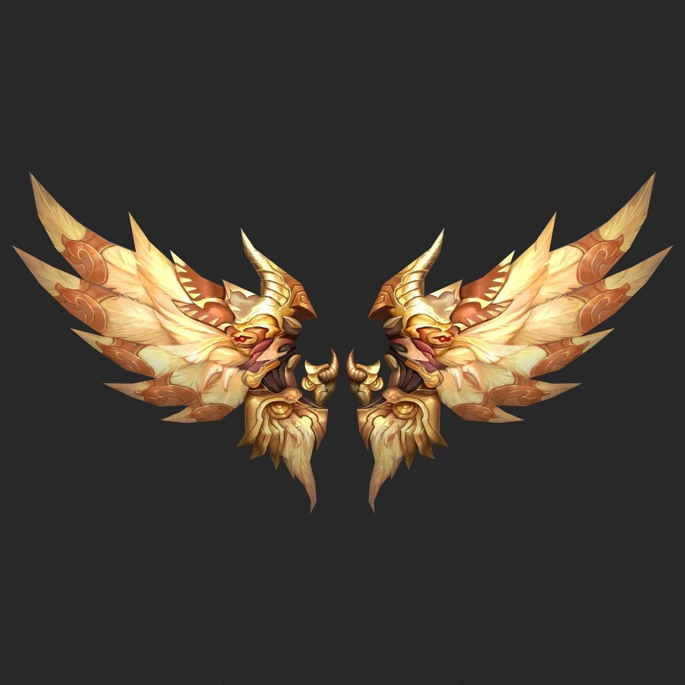 20 Fantasy Wing Collectin Low-poly 3D model_9