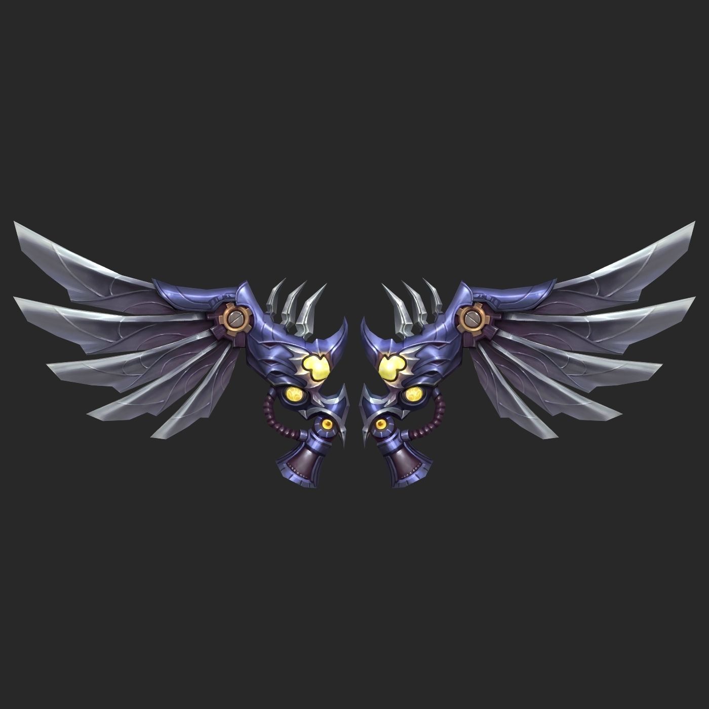 20 Fantasy Wing Collectin Low-poly 3D model_7