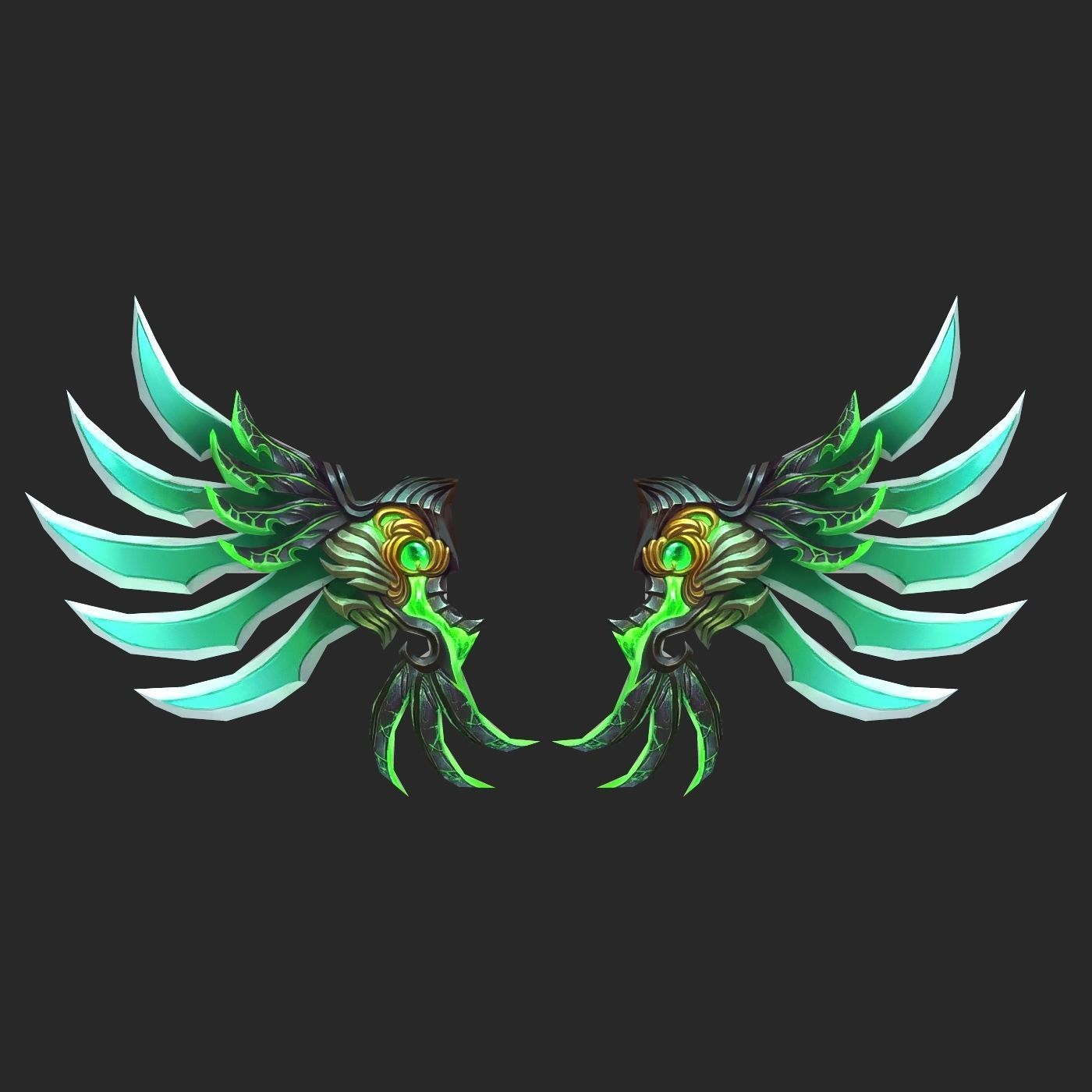 20 Fantasy Wing Collectin Low-poly 3D model_18