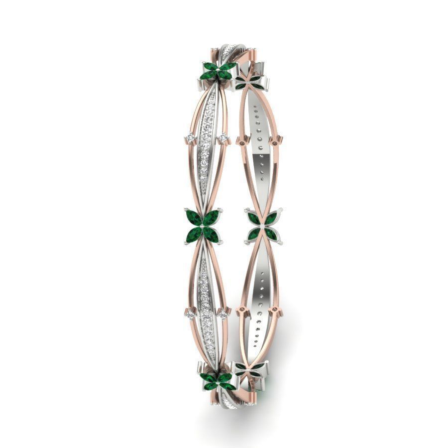 Bangle Bracelet 3dm render detail 3D print model_7