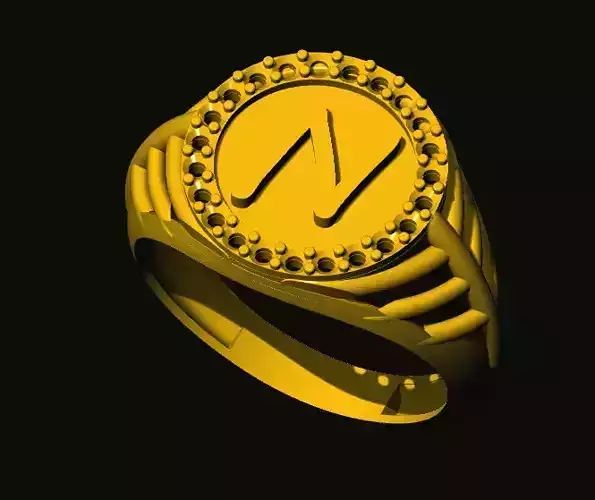 rings letter n ring