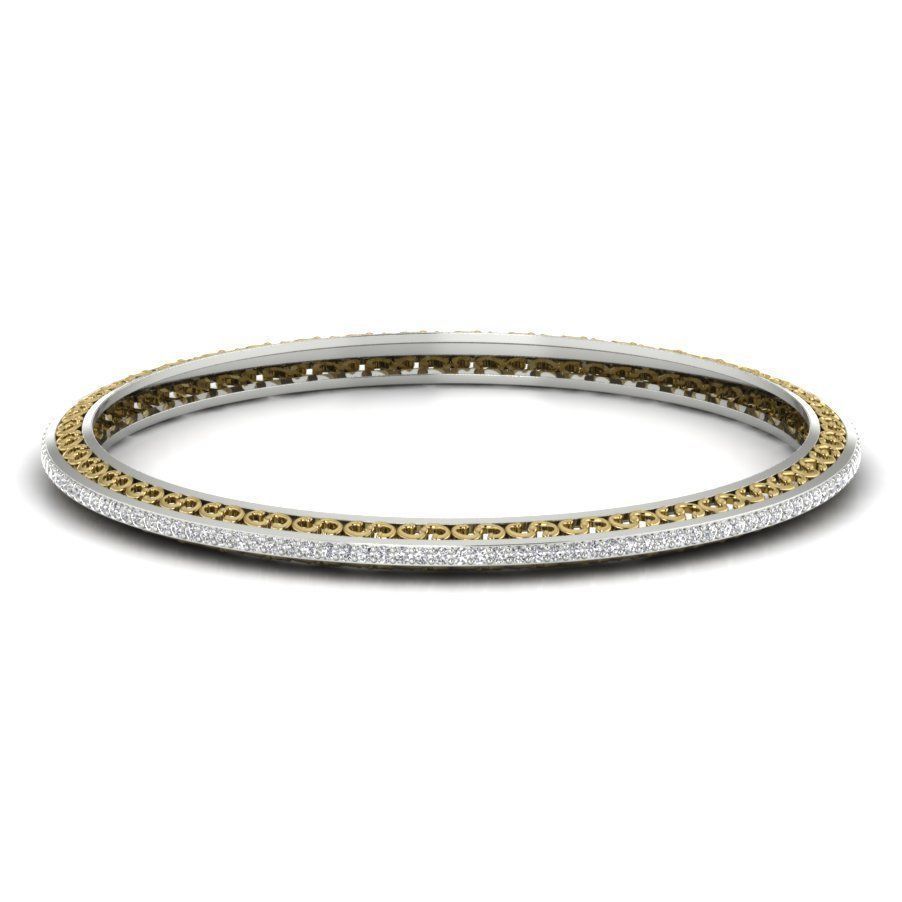 Bangle Bracelet 3dm render detail 3D print model_10