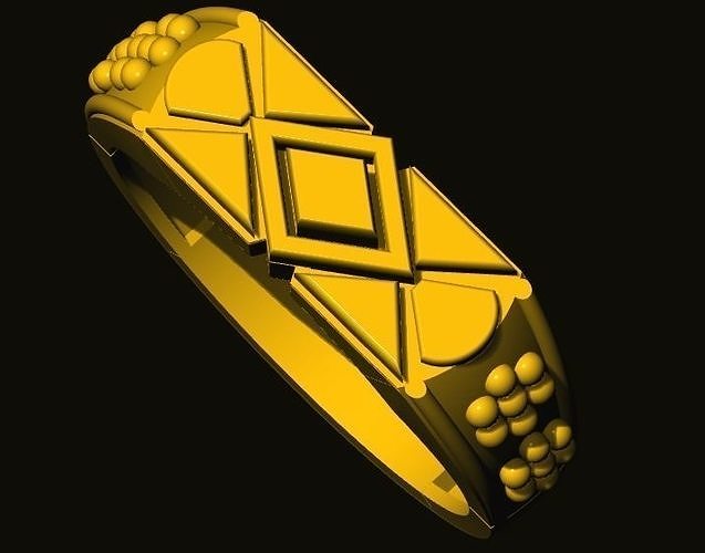 rings gold ring 3D print model