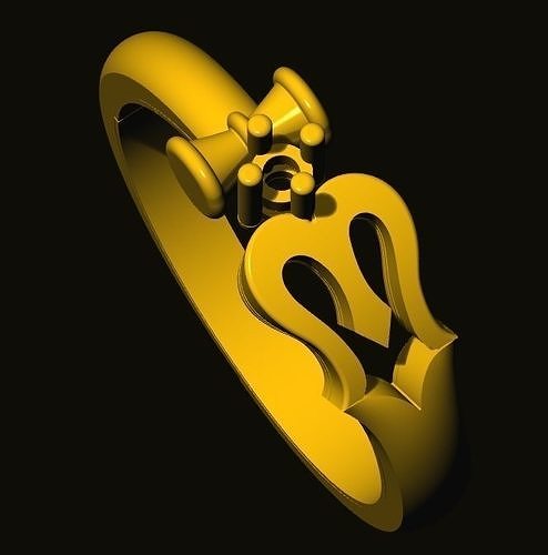 rings gold ring 3D print model