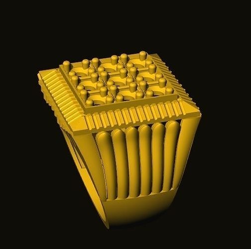 rings gold ring 3D print model