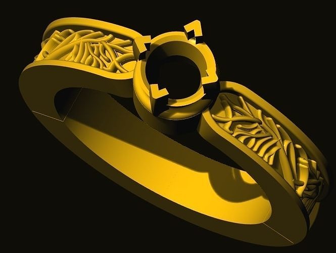 rings lord of wedding ring 3D print model