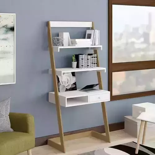 Samira Freestanding L-Shaped Ladder Desk