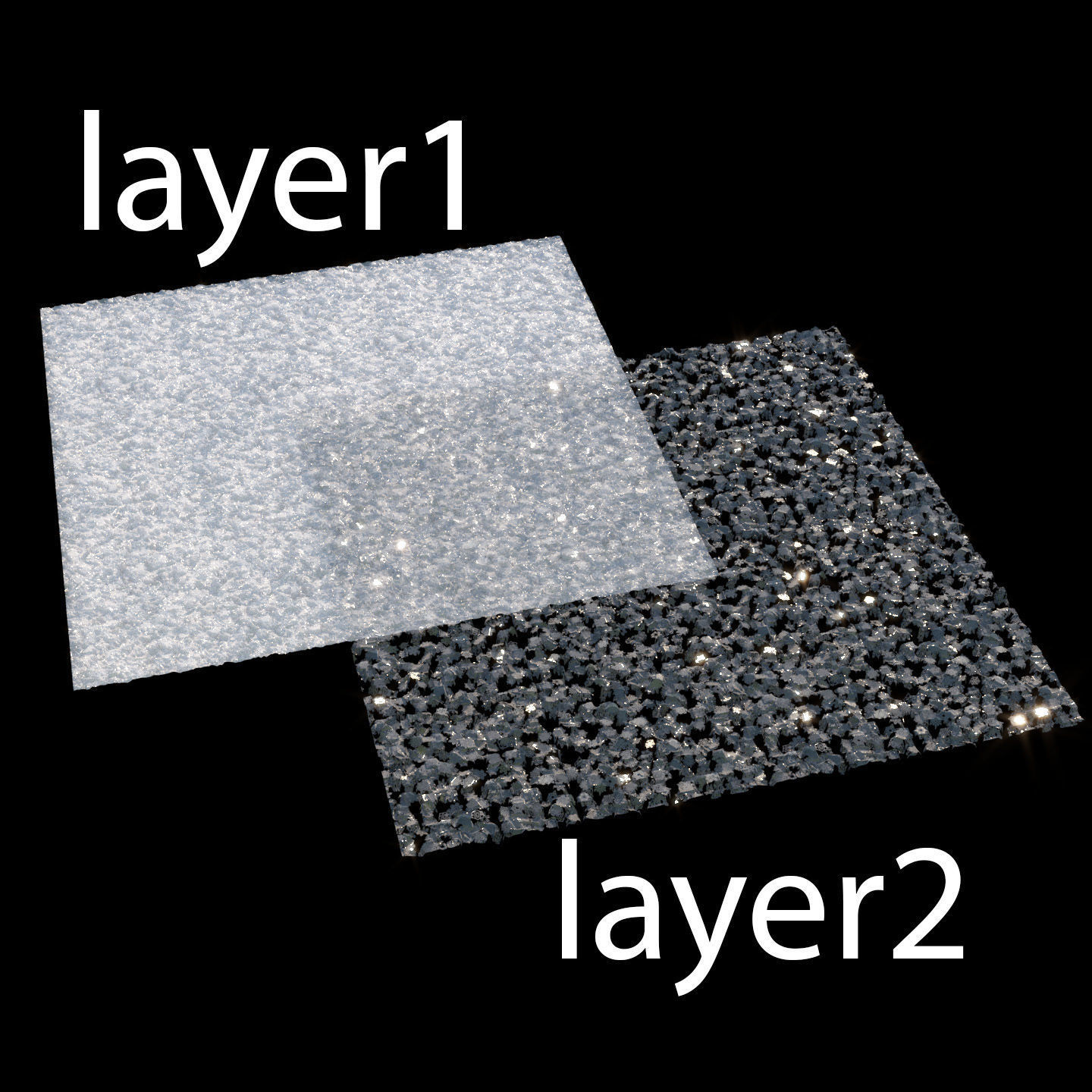 Seamless material of freshly fallen snow Texture_9