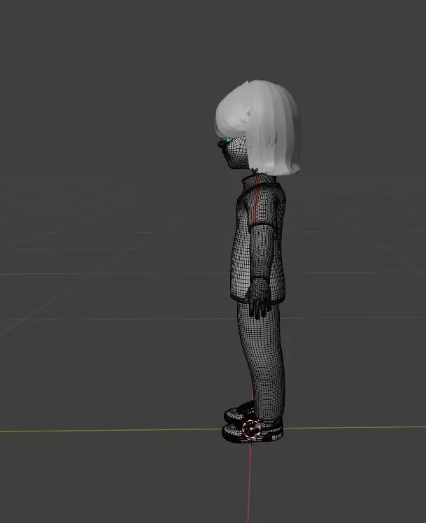 Sweet little girl Character 3D model_3