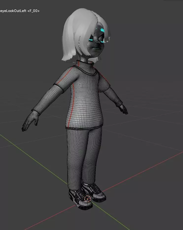 Sweet little girl Character 3D model_2