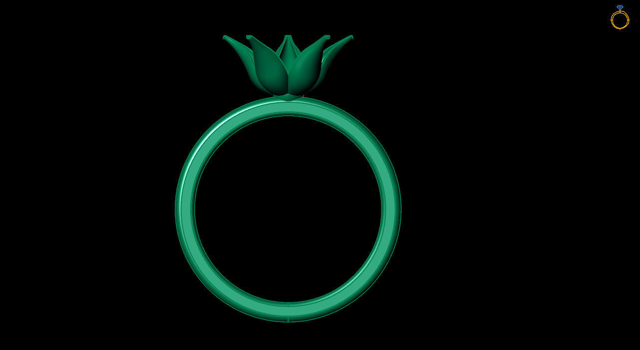 Hi score girl ring - Anime ring - 3d dtl dxf fbx obj 3D print model_15