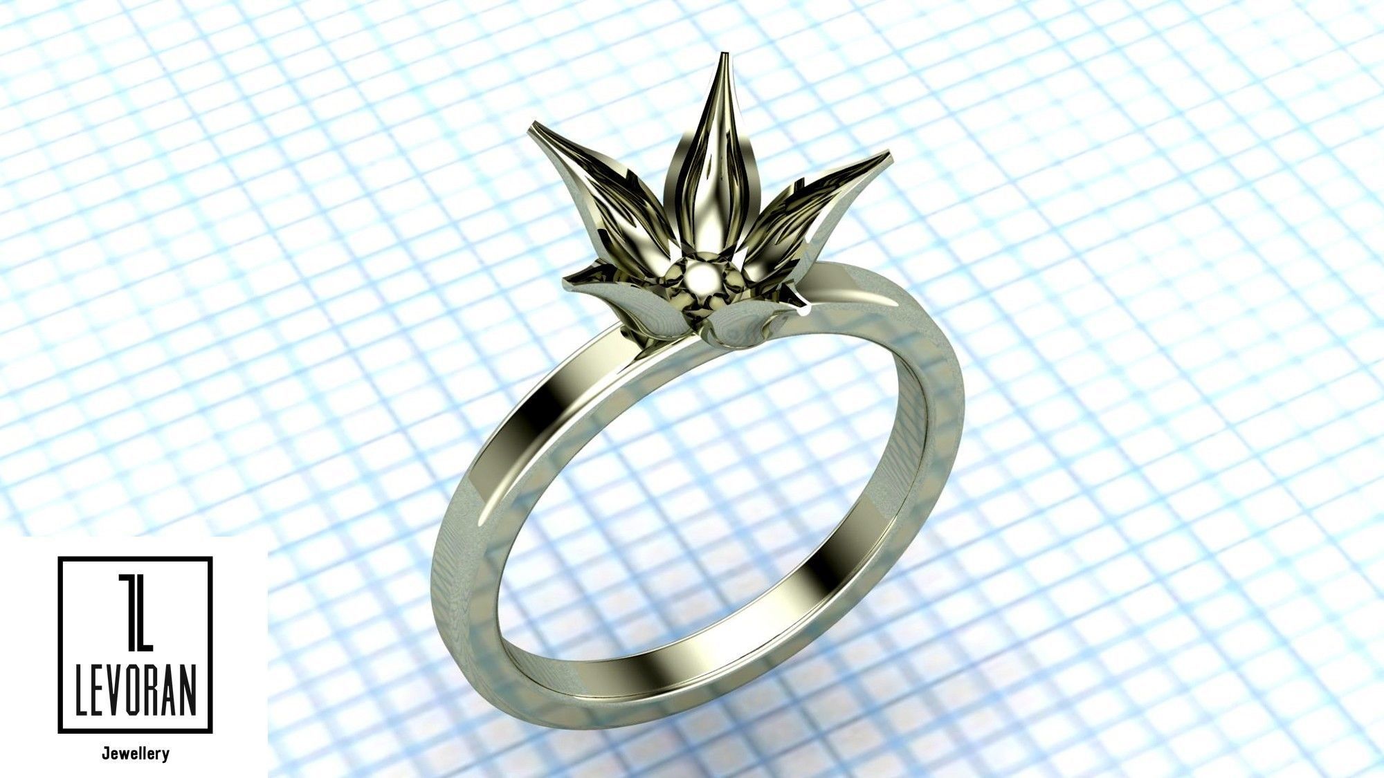 Hi score girl ring - Anime ring - 3d dtl dxf fbx obj 3D print model_2