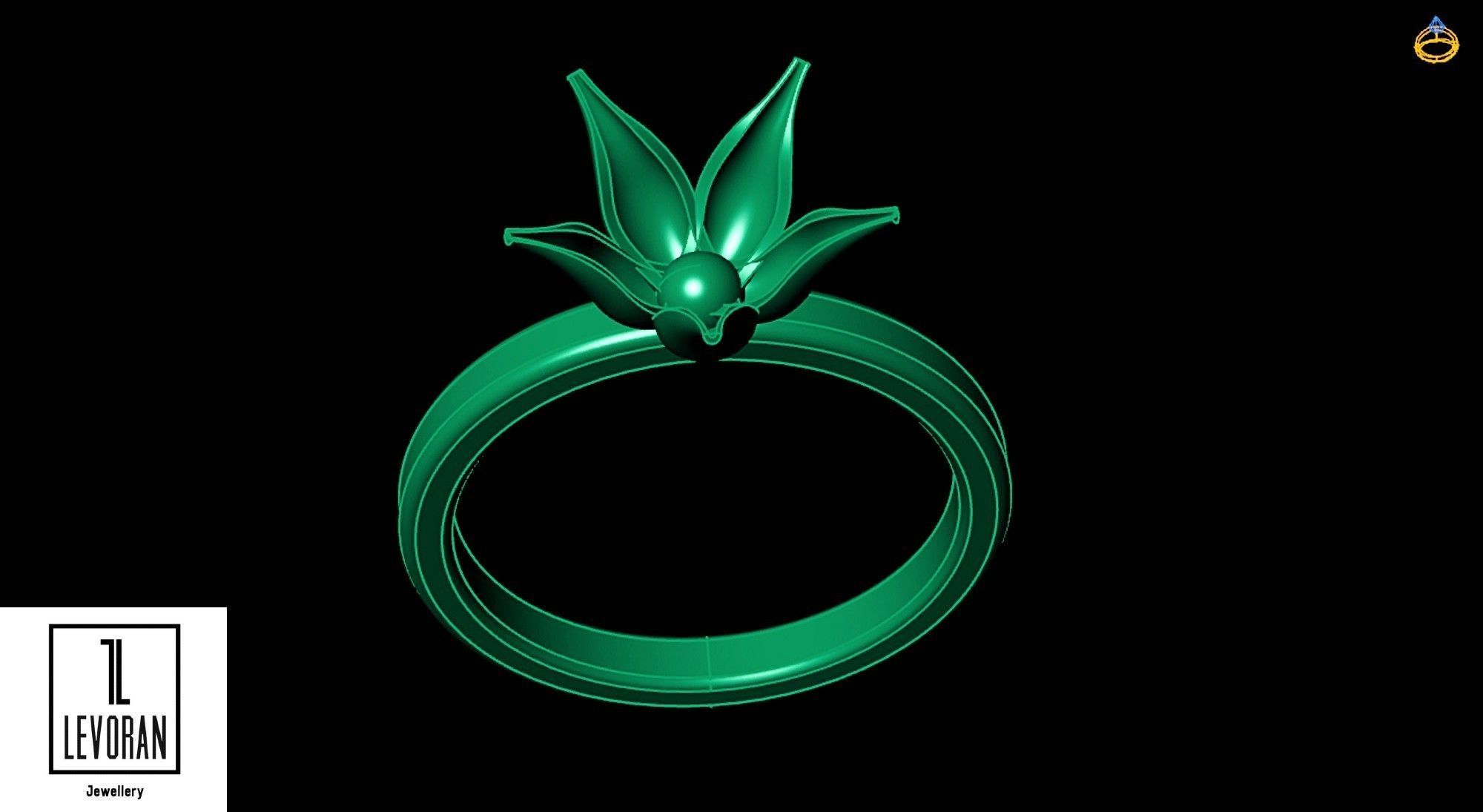 Hi score girl ring - Anime ring - 3d dtl dxf fbx obj 3D print model_7