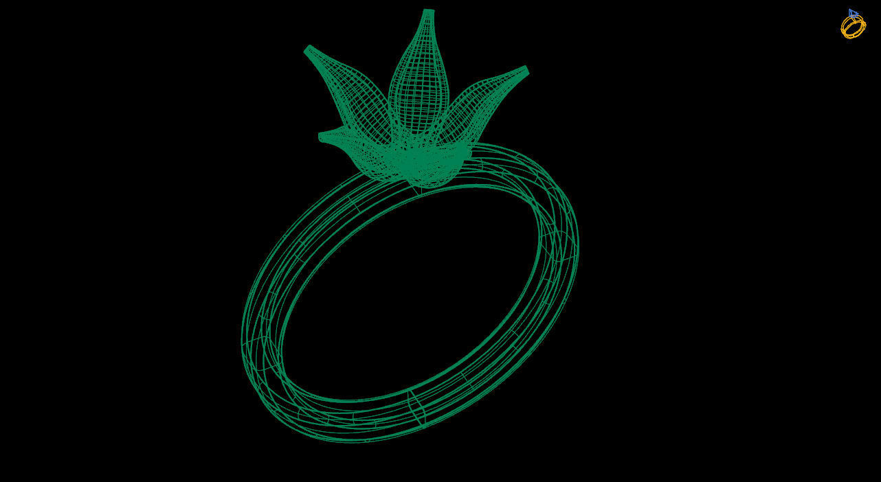 Hi score girl ring - Anime ring - 3d dtl dxf fbx obj 3D print model_11