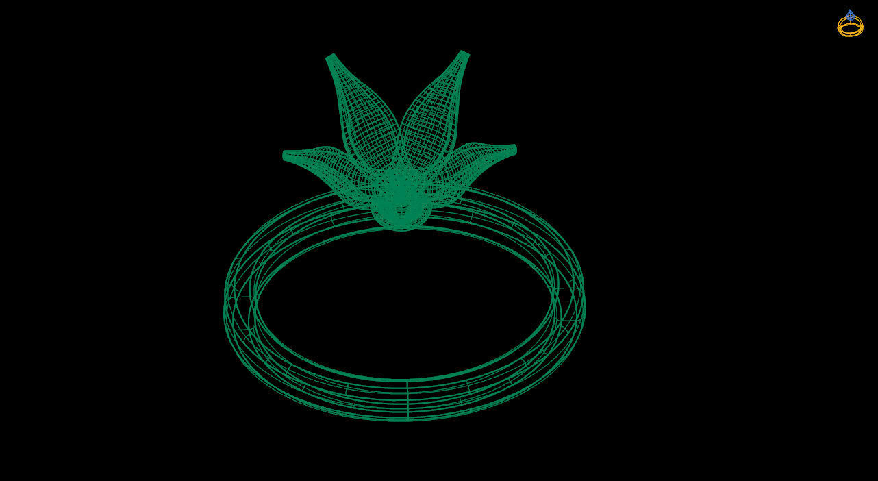 Hi score girl ring - Anime ring - 3d dtl dxf fbx obj 3D print model_12