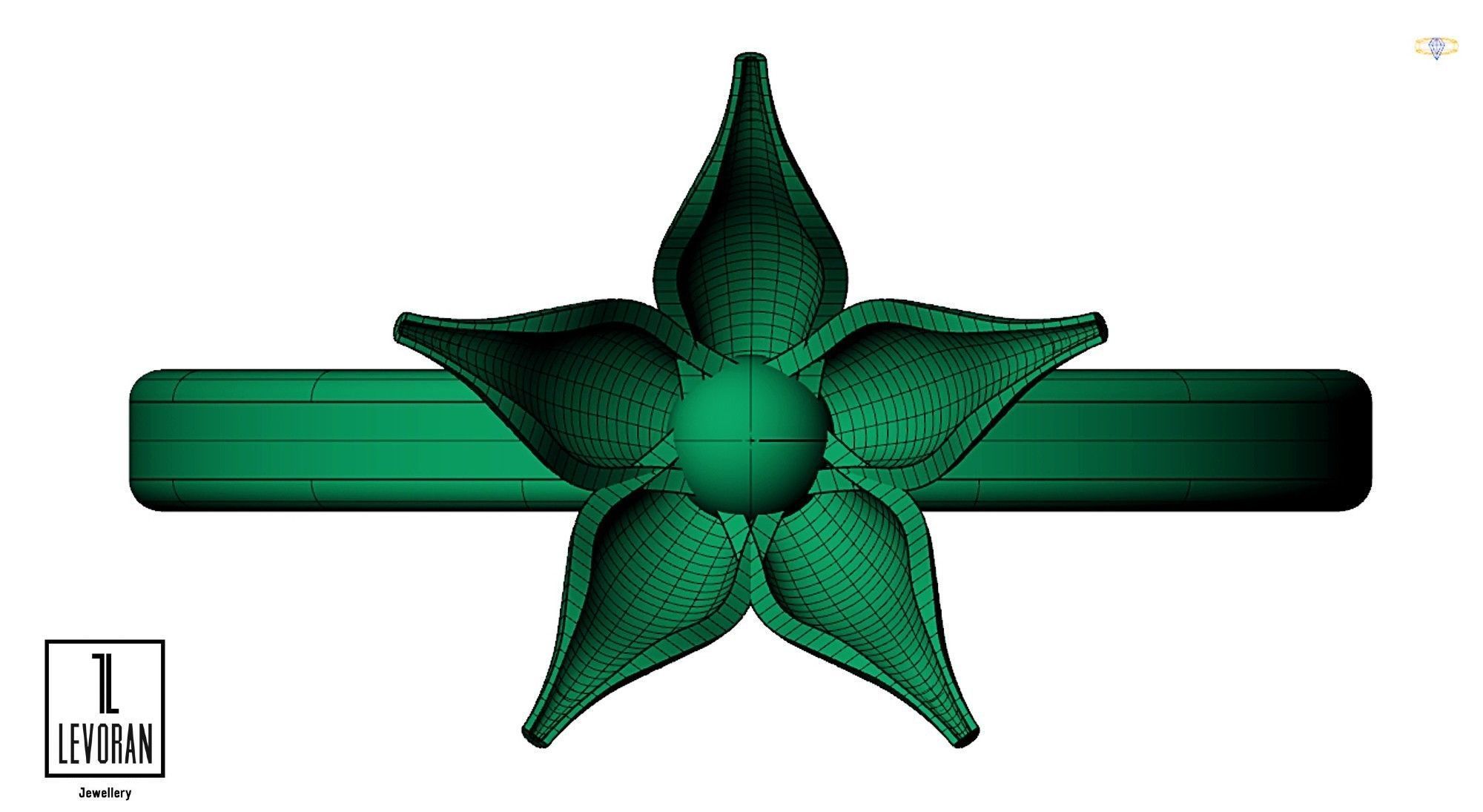 Hi score girl ring - Anime ring - 3d dtl dxf fbx obj 3D print model_6