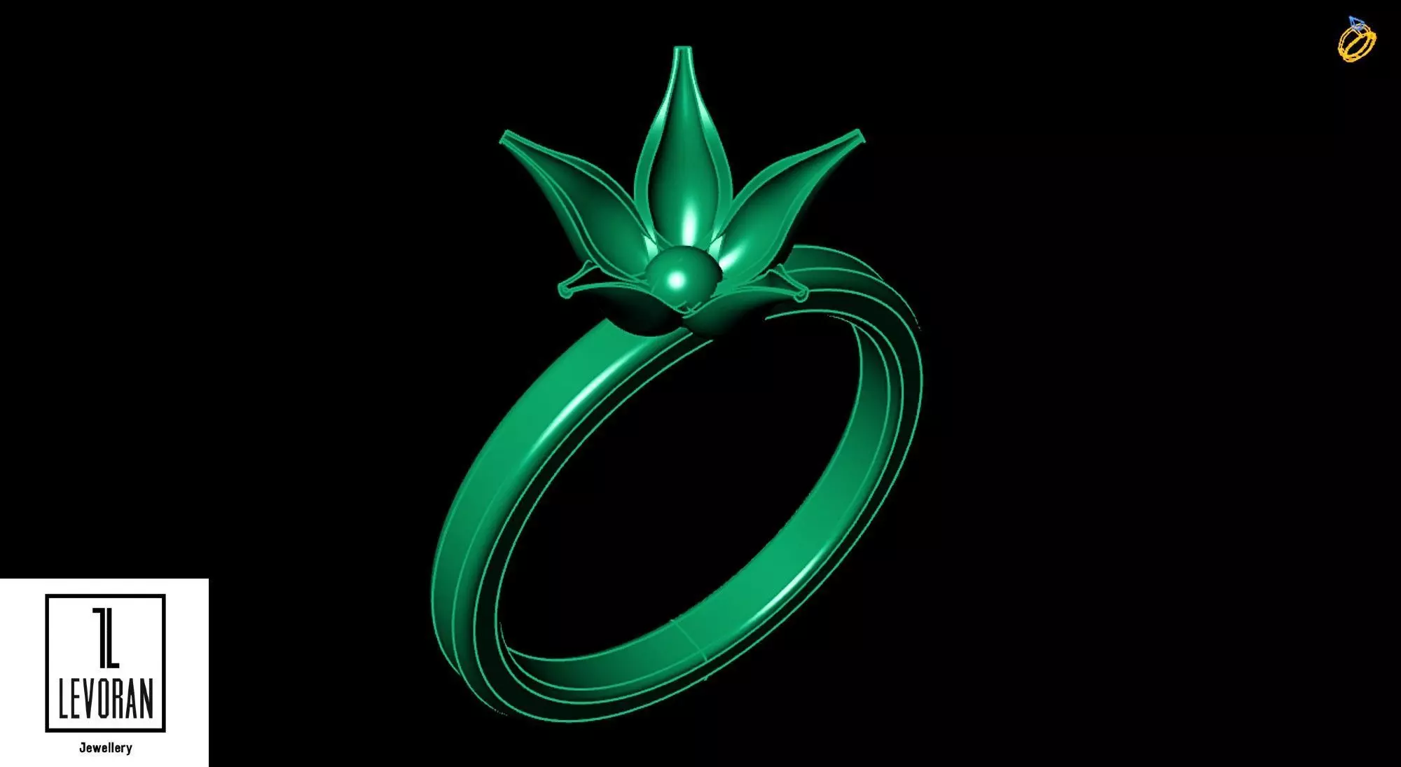 Hi score girl ring - Anime ring - 3d dtl dxf fbx obj 3D print model_0