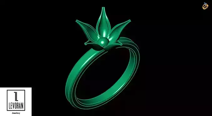 Hi score girl ring - Anime ring - 3d dtl dxf fbx obj 3D print model