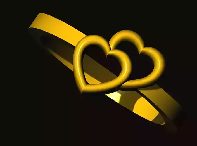 rings gold wedding ring in shape of heart