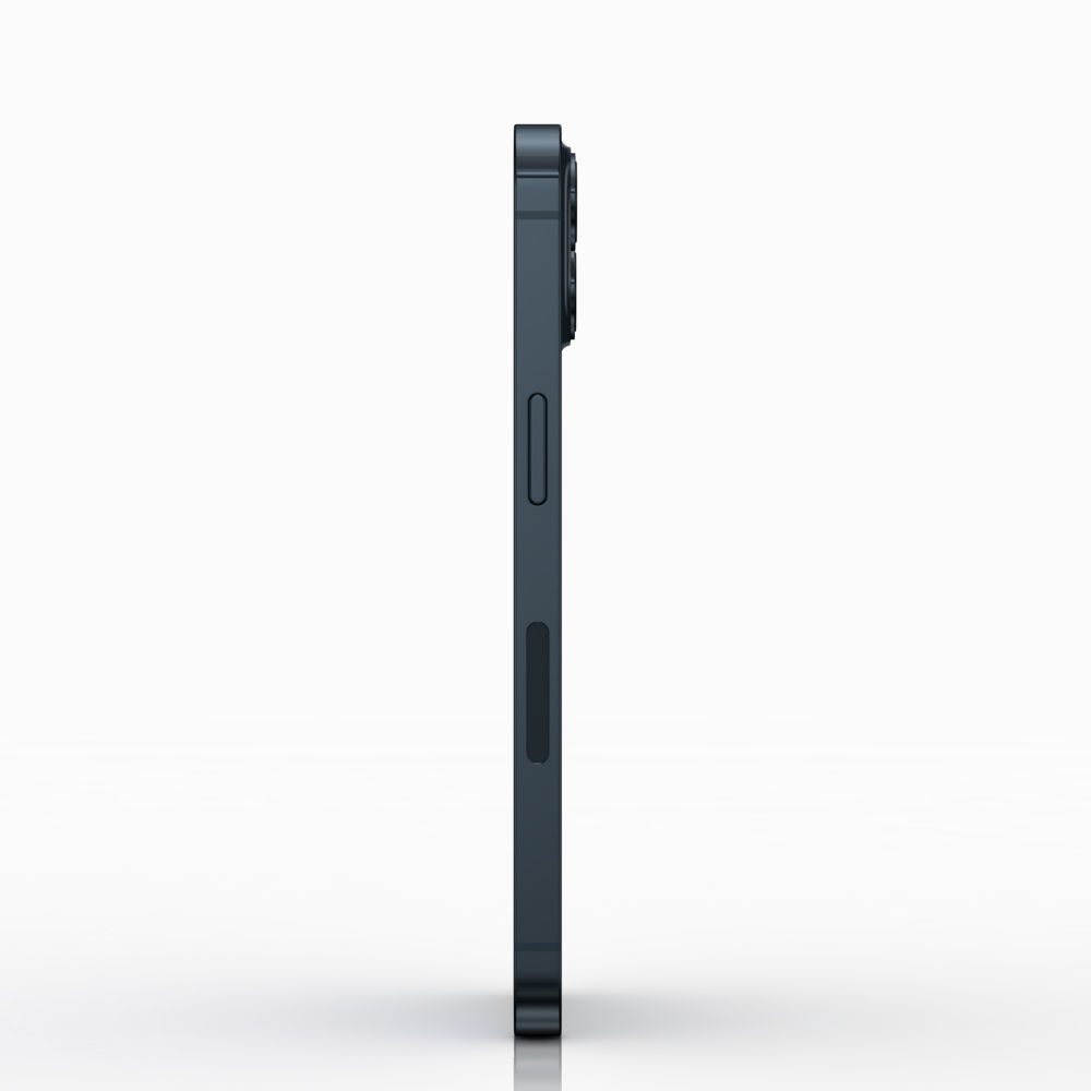 Apple iPhone 13 mini Midnight Low-poly 3D model_4