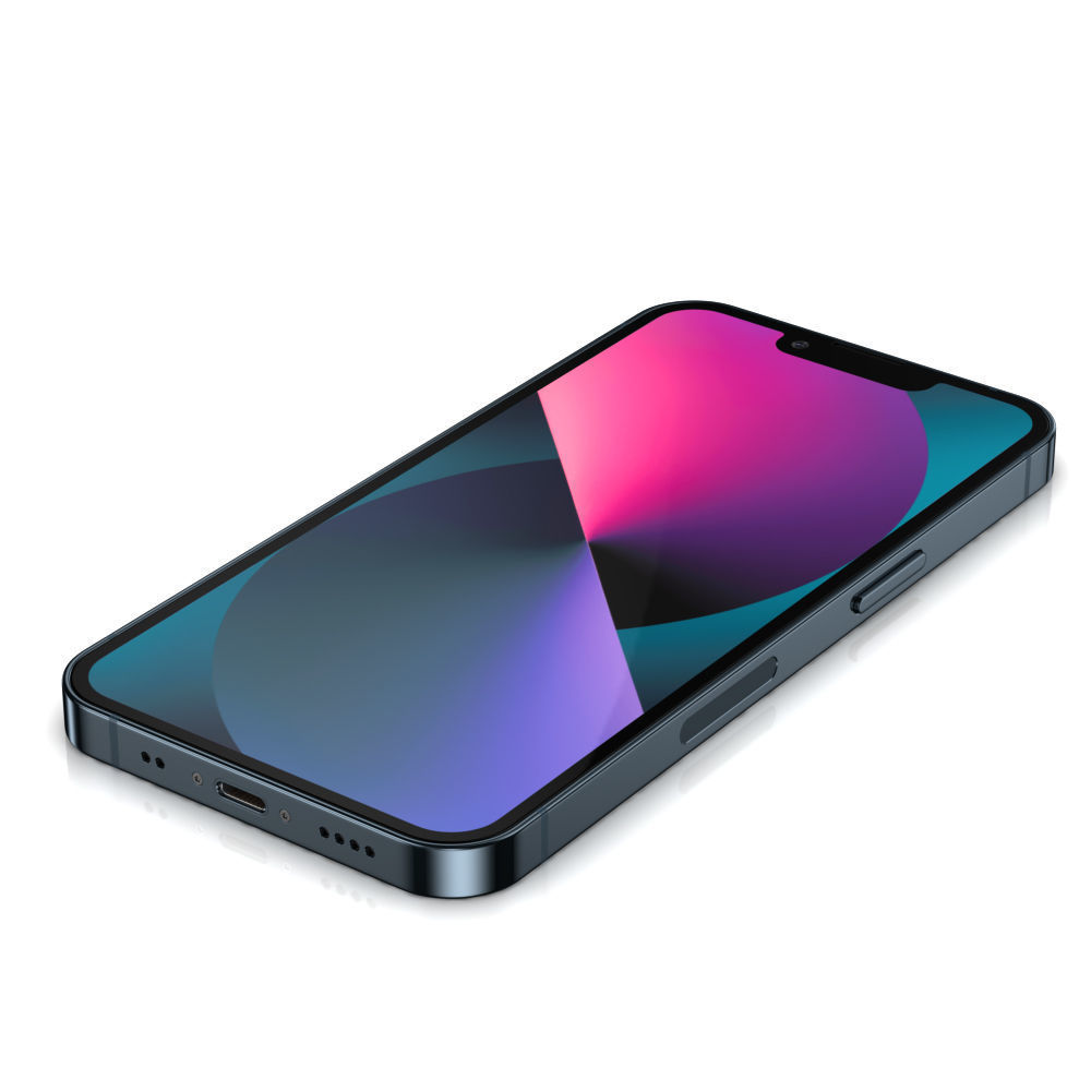 Apple iPhone 13 mini Midnight Low-poly 3D model_8