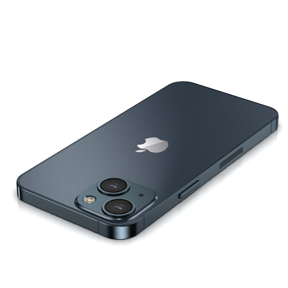 Apple iPhone 13 mini Midnight Low-poly 3D model_7