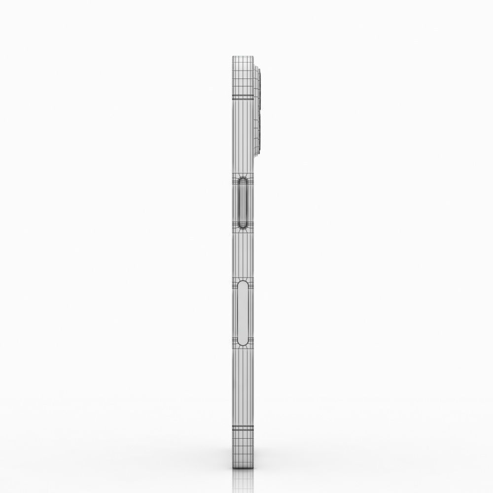 Apple iPhone 13 mini Midnight Low-poly 3D model_17