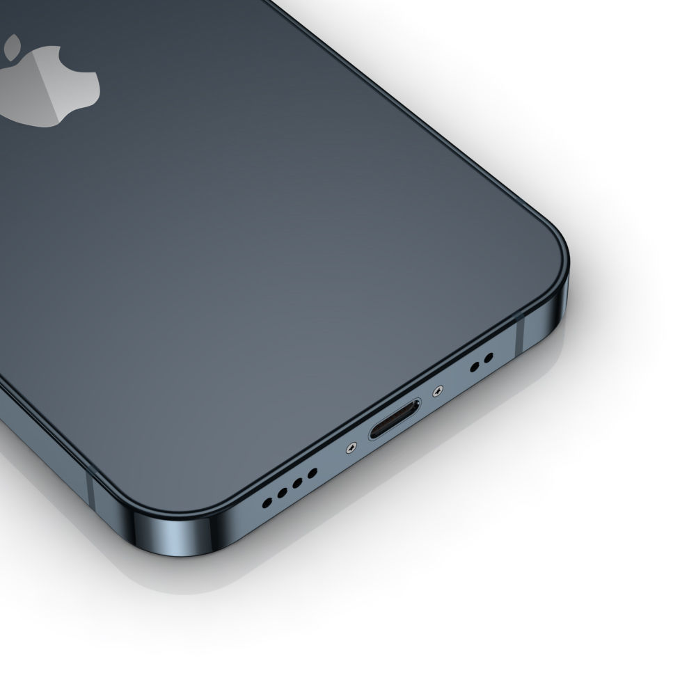 Apple iPhone 13 mini Midnight Low-poly 3D model_12