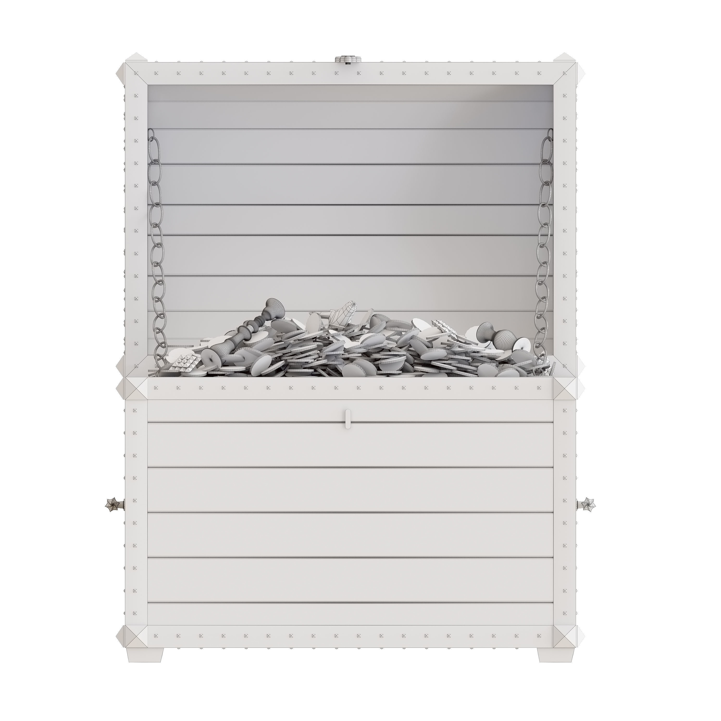 Treasure chest 3D model_5