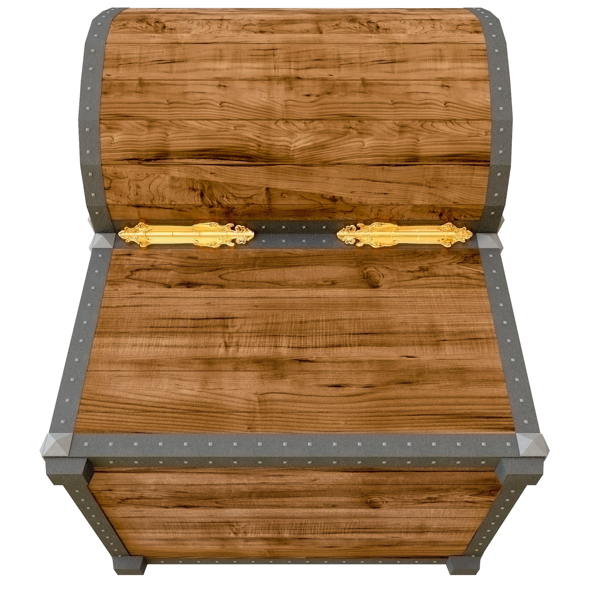 Treasure chest 3D model_4