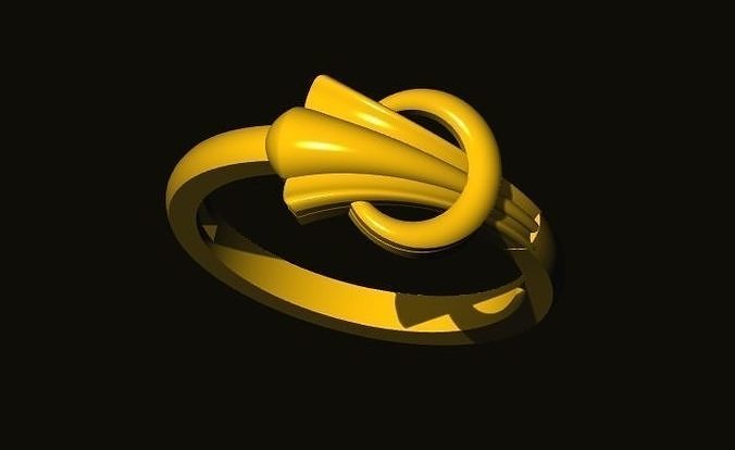rings gold ring 3D print model