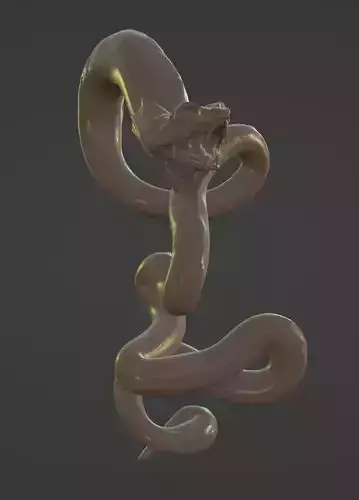 Stylized Snake Model 3D model