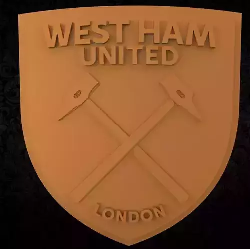 3D STL Model West Ham for CNC Router Engraver Relief