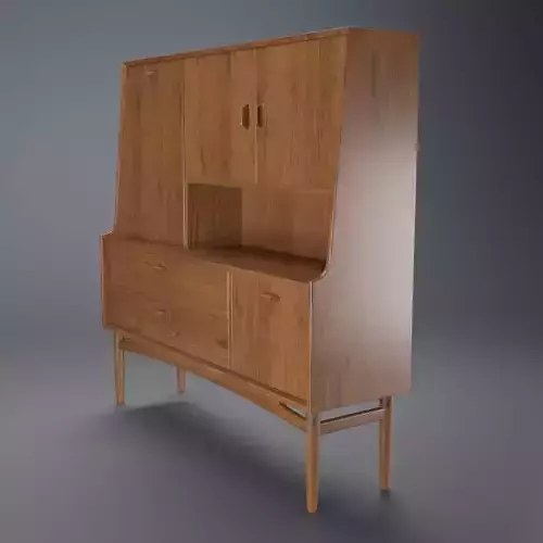 Vintage G plan Egomme Teak Sideboard 1960s Low-poly 3D model